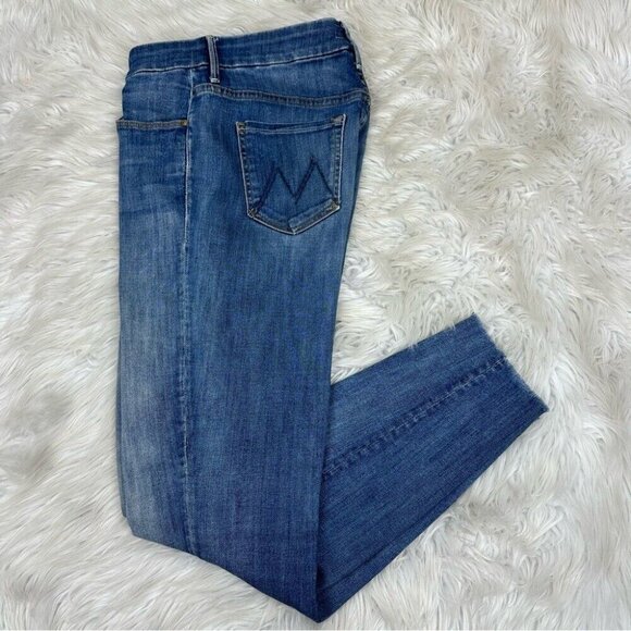 Mother‎ Women's High Waisted Looker Ankle Fray Not Rough Enough Jeans W28/L27 - Picture 3 of 11